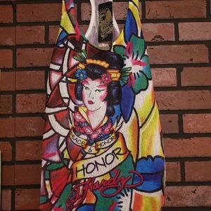 Ed Hardy racer back tank top. Peace & Honor